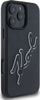 Mbrojtëse telefoni Karl Lagerfeld 3D Rubber Bicolor Signature, për iPhone 16 Pro Max 6.9", TPU dhe PC, e zezë