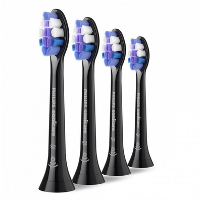 Koka furçe elektrike PHILIPS Sonicare S2 Sensitive HX6054/88, set me 4 copë, të zeza