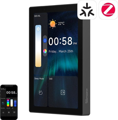 Интелигентен панел Sonoff NSPanel Pro, паметен екран, Zigbee 3.0 центар, бел
