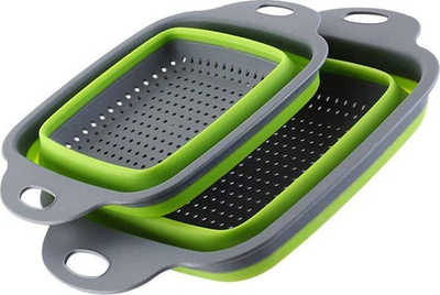 Set kulluese silikoni Home Appliances, 2 copë, e hirtë/e gjelbër