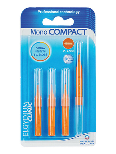 Furça interdentale Elgydium Mono Compact (3.5 - 2.7 mm), 4 copë