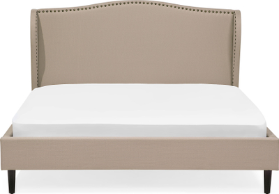 Shtrat tapicerie Colmar, Super King Size, 160x200 cm, bezhë