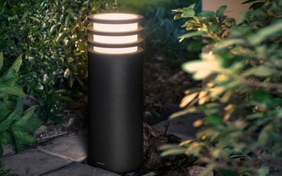 Shtyllë e jashtme LED Philips Hue Lucca, 9W, 806 lm, anthracite