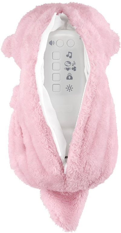 Lodër pellushi Fisher Price Soothe n Snuggle Otter, muzikë qetësuese, dritë dhe lëvizje frymëmarrjeje, rozë