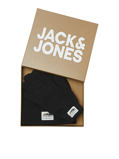 Set kapelë dhe doreza për meshkuj Jack&Jones JACHILL, të zeza