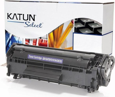 Toner printeri Katun 12A 44301, zëvendësues, i zi