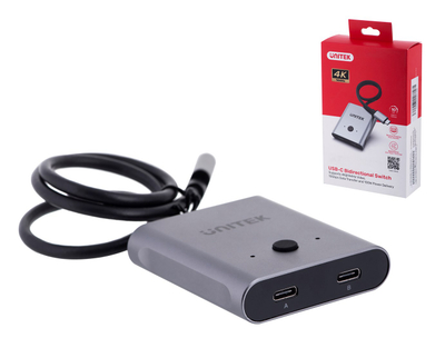 Switch UNITEK D1078A USB C, 4K, 10Gbps, Power Delivery 100W, i zi