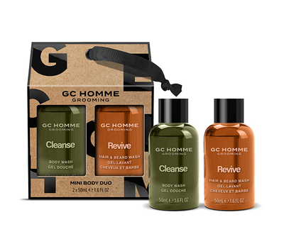 Set për meshkuj Grace Cole Mandarin, Bergamot and Rosmarin, xhel dushi 50 ml + shampo për flokë dhe mjekërr 50 ml