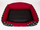 Shtrat qeni Hobbydog Royal Bed L, motiv Red Crown, i kuq