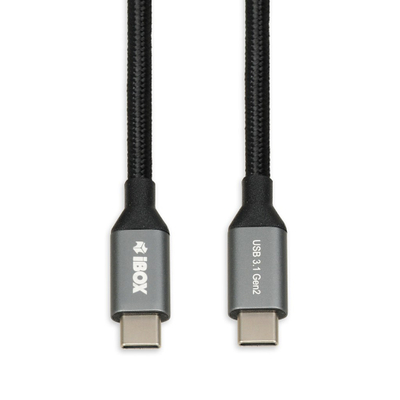 Kabllo iBOX, USB C / USB C, 1 m, e zezë