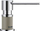 Dispenser detergjenti Blanco LATO Silgranit Look, 300ml, tartufo krom