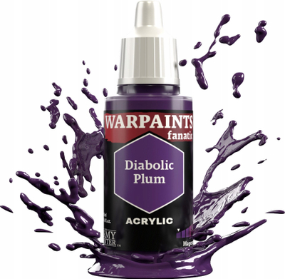Ngjyrë akrilike The Army Painter Warpaints Fanatic Diabolic Plum, 18ml, lejla e errët