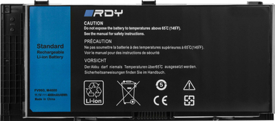 Bateri laptopi GreenCell RDY FV993, 11.1V, 4000mAh, e zezë