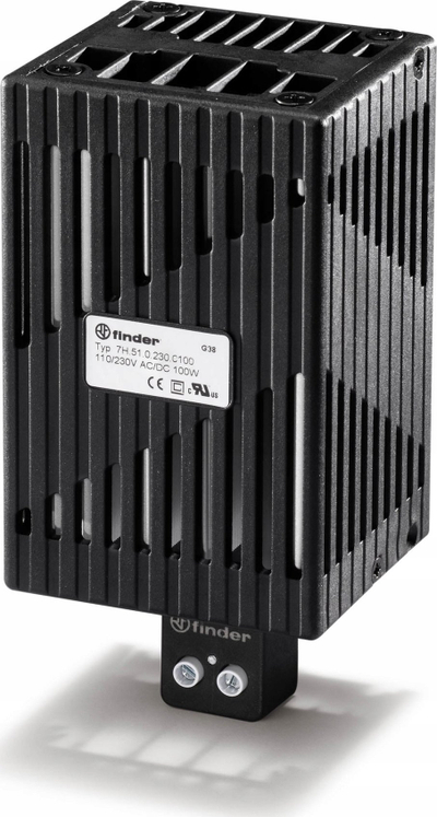 Ngrohës kabini Finder 7H.51.0.230.0100, 100W, për shinë TH35, IP20