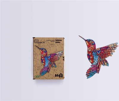 Puzzle druri PuzzleOK Eco Delicate Hummingbird, 70 copa, formati A4