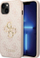 Kapur iPhone 15 Plus Guess 4G Logo, lëkurë PU, rozë