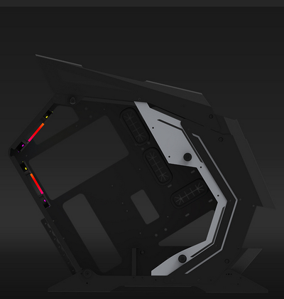 Kasa PC AQIRYS Pollux ARGB, mid tower, xham i temperuar, e zezë