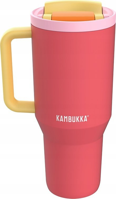 Termus tumbler Kambukka Rio, 950ml, çelik inox, Pink Papaya