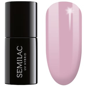 Llak thonjsh Semilac 058 Heather Gray, gel hibrid soak off, Allure Collection, rozë vjollcë