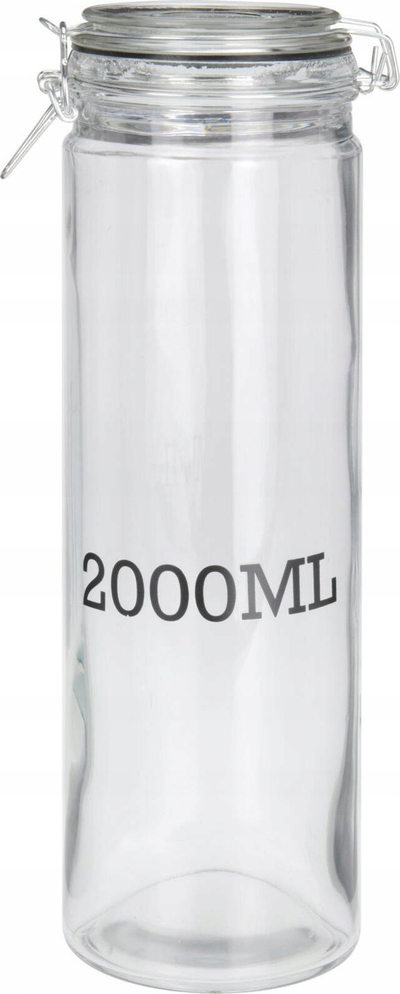 Kavanoz qelqi Clip Top, 2000ml, kapak metalik, i tejdukshëm