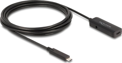 Активен кабел USB C DeLOCK 80027, USB 3.2 Gen 2, 3 m, црн