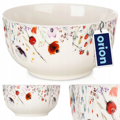 Pjatë e thellë Orion POPPY, porcelan, 13 cm, 500 ml, e bardhë