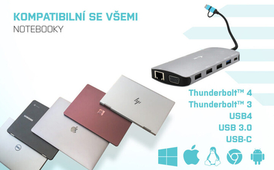 Докинг станица i-tec USB 3.0/USB-C/Thunderbolt 3, 3x Display, LAN, PD 100W