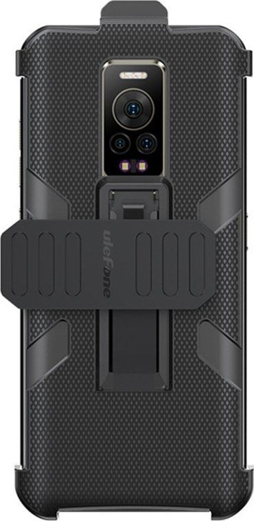 Kapak mbrojtës Ulefone Armor 17 Pro UF-C-A17P me karabinë, ngjyrë e zezë