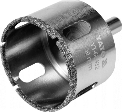 Freza për qelq e pllaka Yato YT-60432, 50mm, diamant, me bisht cilindrik