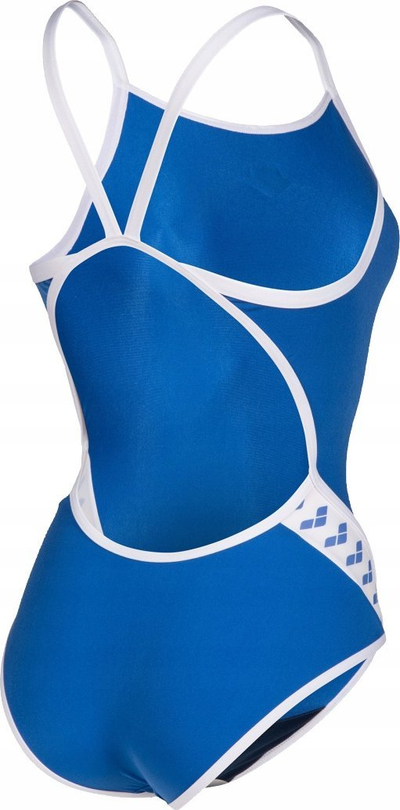 Kostum noti Arena Team Swimsuit Swim Tech Solid, ICONS Super Fly Back, masa 26, blu mbretën me të bardhë