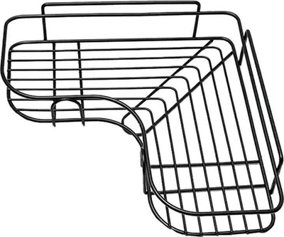 Raft këndor dushi AG980, vetëngjitës, plastik, i zi