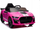 Makina elektrike për kalamaj Ford Mustang GT500 Shelby, 12V, me telekomandë për prind, rozë