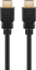 Kabllo HDMI Wentronic Goobay 41084, High Speed me Ethernet, 2 m, 8K, e zezë