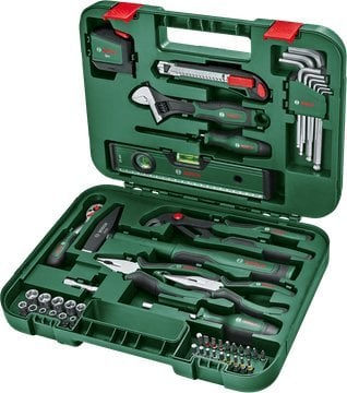Set veglash Bosch Advanced 1600A02BY7, 52 pjesë, me kuti, jeshil
