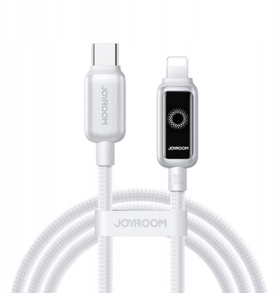 USB кабел Џојрум USB Ц во Лајтнинг, 30W, 1.2m, бел