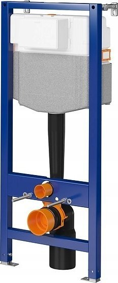 Set kornizë WC muri Cersanit AQUA 50 PNEU QF City Oval CleanOn, tas i varur, kapak soft close, i bardhë