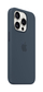 Маска Apple за iPhone 15 Pro Silicone Case со MagSafe, Storm Blue