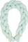 Mbrojtëse shtrati për bebe Babymatex Muslin Braid Mint, 200 cm, pambuk, mente