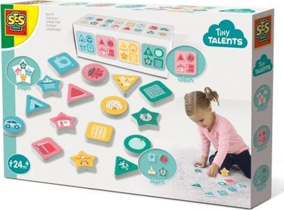 Lojë edukative SES Creative Match Shapes and Colors, forma dhe ngjyra, 24 muaj+