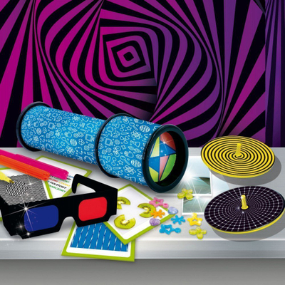 Set shkencor Lisciani Im a Genius Optics Laboratory, eksperimente optike, për kalamaj 7+