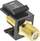 Adapter Keystone InLine, 2x portë F për kabllo satelit, i zi