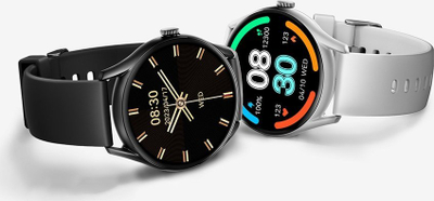 Ora e zgjuar QCY Watch GT, ekran AMOLED 1.43", IPX8, gri