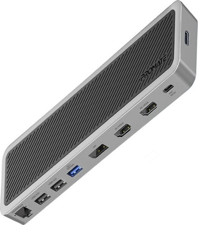 Docking station ProMate ApexHub-MST 13n1, USB-C, HDMI DisplayPort LAN, gri