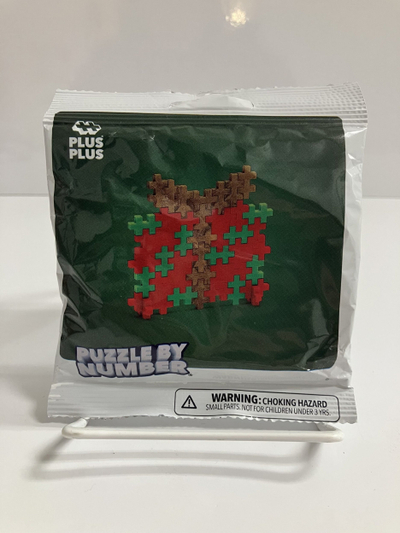 Lojë mozaik Plus Plus Puzzle By Number Holiday, set ndërtimi, motiv festash, shumëngjyrësh