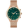 Smartwatch Gravity GT5-7 Women, rrip silikoni dhe mesh, rozë gold