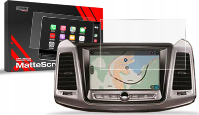 Folie mbrojtëse GRIZZ MatteScreen për ekran makine SsangYong Musso Grand 8", mat, transparente