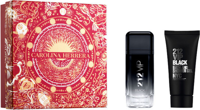 Set për meshkuj Carolina Herrera 212 VIP Black, EDP 100 ml + xhel dushi 100 ml