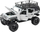 Makina lodër me telekomandë RC Off-Road 4x4, 2.4G, bateri rimbushme, gri