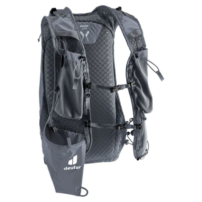Çantë trail running Deuter Ascender 13L, shumë e lehtë, shkon me sistem hidratimi, gri e errët
