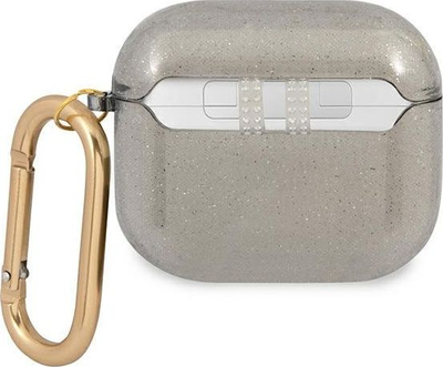 Заштитна маска Guess GUA3UCG4GK за AirPods 3, колекција Glitter, сива